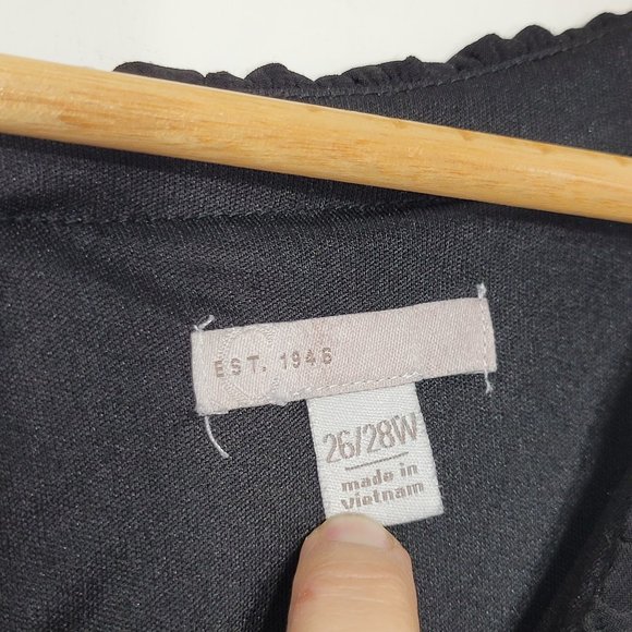 💕 Black Sleeveless Peek a Boo Neck Waist Tie Maxi Dress Plus Size 26/28W - Picture 8 of 11